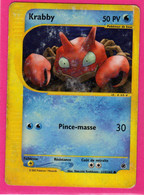 Carte Pokemon Francaise 2002 Wizards Expedition 115/165 Krabby 50pv Usagée - Wizards