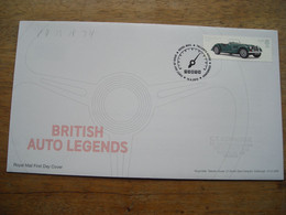 2013 FDC British Auto Legends Morgan Plus 8, Angleterre - 2011-2020 Decimal Issues