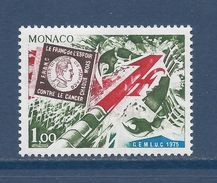 Monaco - Yt N° 1014 ** - Neufs Sans Charnière - 1975 - Neufs