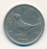 MONNAIE : CROATIA, CROATIE, 1 Kuna 1993, NIGHTINGALE (LUSCINNIA MEGARHYNCHOS), OISEAU - Croatia