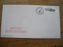 2013 FDC British Auto Legends MG MGB Angleterre - 2011-2020 Decimal Issues