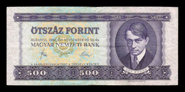 Hungría Hungary 500 Forint 1980 Pick 172c Mbc/+ Vf/+ - Hongrie