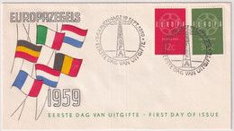 MiNr. 735 - 736 Niederlande 1959, 19. Sept. Europa - FDC - 1959