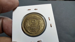 FRANCE 2 FRANCS 1938 KM# 886 (G#53-03) - 2 Francs