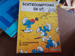 73 // SCHTROUMPFONIE EN UT / DUPUIS  / ET LE SCHTROUMPFEUR DE PLUIE / OFFERT PAR LE RESEAU TOTAL - Schtroumpfs, Les - Los Pitufos