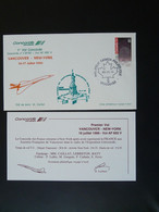 Lettre Premier Vol First Flight Cover Concorde Vancouver New York Air France 1986 Ref 101097 - Cartas & Documentos