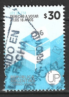 ARGENTINE. Timbre Oblitéré De 2014. Droit De Vote. - Used Stamps