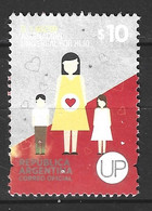 ARGENTINE. Timbre Oblitéré De 2014. Coeur. - Used Stamps