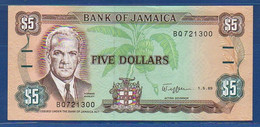 JAMAICA - P.70c – 5 Dollars 1989 AUNC Serie BQ721300 - Giamaica