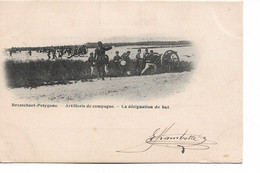 CP Brasschaet-Polygone Artillerie De Campagne La Désignation Du But 1906?  A Julie Servais Wasseiges - Brasschaat