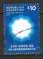 ARGENTINE. Timbre Oblitéré De 2016. 200 Ans D'Indépendance. - Oblitérés