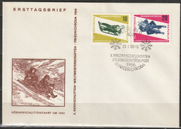 DDR FDC1966 Nr.1156 - 1158  Rennrodel-WM, Friedrichsroda ( D 2673 ) - 1950-1970