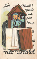 Carte à Système - Bande Dessinée - Colorisé - J.P.God -  - Carte Postale Ancienne - Mechanical