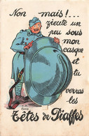 Carte à Système - Bande Dessinée - Colorisé - Les Têtes De Piaffes - Carte Postale Ancienne - Móviles (animadas)