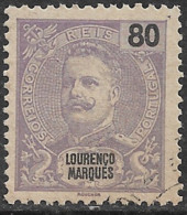 Lourenço Marques – 1898 King Carlos 80 Réis Used Stamp - Lourenco Marques