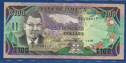 JAMAICA - P.75c – 100 Dollars 1993 AVF, Serie EC209417 - Jamaica