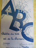 Programme Ancien/ABC/Théâtre Du Rire Et De La Chanson/Goldin/ Marie DUBAS/J Lumiére/J Marsac/1935            PROG320 - Programs