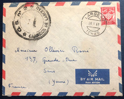 France FM Sur Enveloppe TAD LARGEAU, Tchad 28.1.1963 - (B4105) - Militärische Franchisemarken