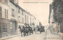 ¤¤  -   SAINT-BRICE-sous-FORÊT   -   La Rue De Paris   -  Attelage        -   ¤¤ - Saint-Brice-sous-Forêt