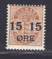 DANEMARK N°   42 * MLH Neuf Avec Charnière, TB (D9265) Timbres Surchargé - 1904 - Unused Stamps