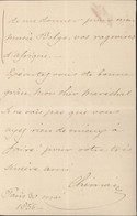 Lettre Autographe Signature Joseph De Riquet De Caraman Diplomate & Industriel Belge 17e Prince De Chimay - Autres & Non Classés