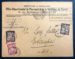 France Taxe Sur Enveloppe De Versailles 6.4.1939 - (B4493) - 1859-1959 Briefe & Dokumente