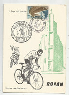 17 Royan Cachet Tour De France Cyclisme 1966 Carte Illustrée Par Guy Clément - Royan