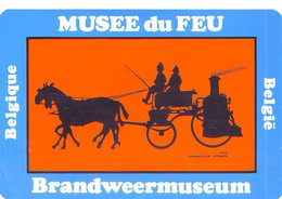 Autocollant MUSEE DU FEU - Brandweermuseum - Belgique - Firemen