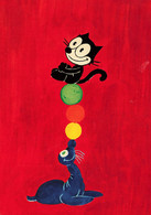 TV BD Télévison Dessin Animée Bande Dessinée * CP * FELIX LE CHAT N°7 * Félix Le Chat * Cirque Otarie Circus - Fumetti