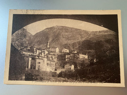 LANTOSQUE VUE PRISE SOUS LE PONT DE RIOU ETABLISSEMENTS FREDERIC LAUGIER 06 ALPES MARITIMES CPA 1930 - Lantosque