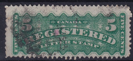 CANADA 1875 - Canceled - Sc# F2 - Registry Stamp - Gebraucht