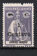 LOURENÇO MARQUES 1920_ 21 Nº 172- MH_ CLN088 - Lourenco Marques