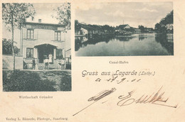 Gruss Aus Lagarde ( Lothr. ) * 1901 * Wirthschaft Gründer & Canal Haffen * Modelle 57 - Autres & Non Classés