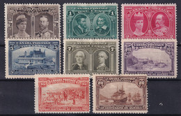 CANADA 1908 - MLH - Sc# 96-103 - Complete Set! (#103: 1 Tooth Short!) - Neufs