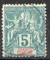 GRANDE COMORE Timbre-poste N° 4 Oblitéré Cote : 6€00 - Usati