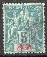 GRANDE COMORE Timbre-poste N° 4 Oblitéré TB Cote : 6€00 - Used Stamps