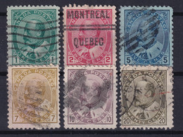 CANADA 1903-1908 - Canceled - Sc# 89-94 - Used Stamps