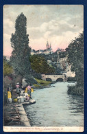 Luxembourg. Les Rochers Du Bock Et L'église Saint-Michel. Lavandières Au Bord De L'Alzette. 1909 - Luxemburg - Town