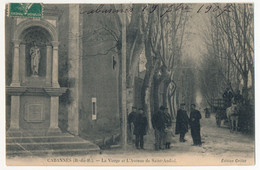 CPA - CABANNES (B Du R) - La Vierge Et L'Avenue Saint-Andiol - Sonstige & Ohne Zuordnung