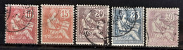 France 1902 Année Complete N°124/28 Ob TB Cote 42€ - ....-1939