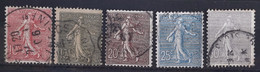 France 1903 Année Complete N°129/33 Ob TB Cote 11€ - ....-1939