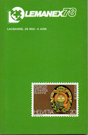 Suisse- Catalogue De L'exposition LEMANEX 78 + Palmarès. Article Sur La Navigation Sur Le Lac Léman + Bloc - Filatelistische Tentoonstellingen