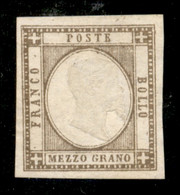 Antichi Stati Italiani - Province Napoletane - 1861 - Mezzo Grano (18) - Nuovo Senza Gomma - Andere & Zonder Classificatie