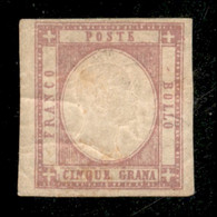 Antichi Stati Italiani - Province Napoletane - 1861 - 5 Grana Lilla (21c) - Gomma Originale - Emilio Diena - Other & Unclassified