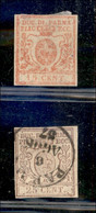 Antichi Stati Italiani - Parma - 1857/1859 - 15 Cent (9) Nuovo Con Gomma Parziale + 25 Cent (10 - Difettoso) Usato - Mar - Andere & Zonder Classificatie