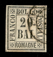 Antichi Stati Italiani - Romagne - 1859 - 20 Bai (9) Usato - Grigio Chiaro (scolorito Dal Sole) E Assottigliato - Da Esa - Andere & Zonder Classificatie