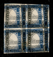 Regno - Vittorio Emanuele II - 1863 - Prova Di Stampa - 15 Cent (11) In Quartina Con Doppia Soprastampa (grigio + Azzurr - Other & Unclassified