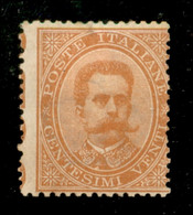 Regno - Umberto I - 1879 - 20 Cent (39 Varietà Ha) - Dentellatura Verticale Sinistra Sulle Scritte Marginali - Gomma Ori - Other & Unclassified