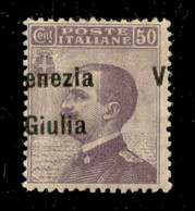 Occupazioni I Guerra Mondiale - Venezia Giulia - 1918 - 50 Cent (27ead) Con V A Destra - Gomma Originale Con Invisibile  - Other & Unclassified