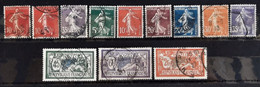 France 1906/07 Année Complete N°134/45 Ob TB Cote 26€ - ....-1939